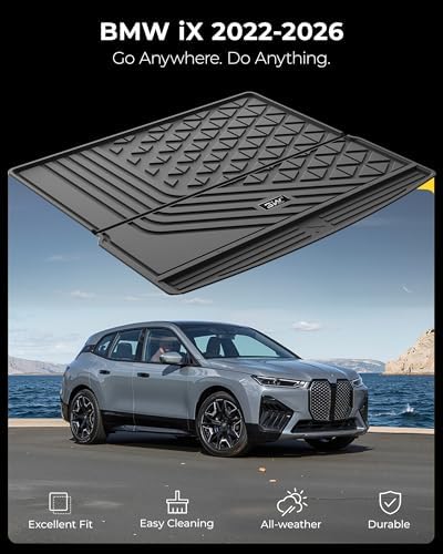 3W Tesla Model Y Juniper Floor Mats  Front Rear Cargo Liner & Seatback Protector  Custom Fit 2025 2026 Model Y Acecessories  TPE All Weather Odorless Non Slip  Black