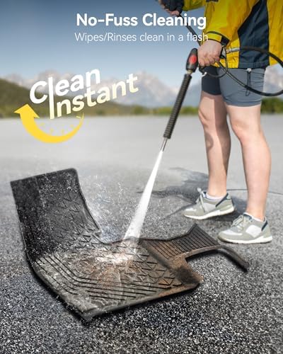 3W Tesla Model Y Juniper Floor Mats  Front Rear Cargo Liner & Seatback Protector  Custom Fit 2025 2026 Model Y Acecessories  TPE All Weather Odorless Non Slip  Black