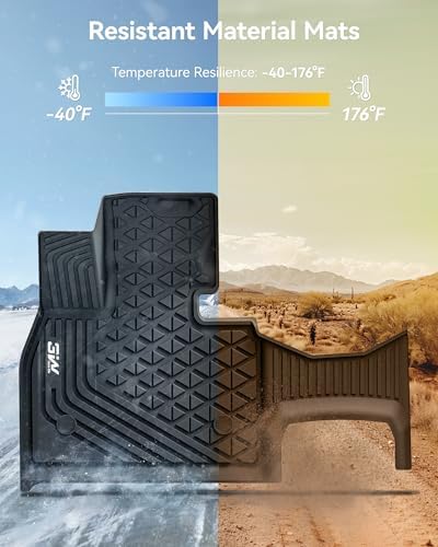 3W Tesla Model Y Juniper Floor Mats  Front Rear Cargo Liner & Seatback Protector  Custom Fit 2025 2026 Model Y Acecessories  TPE All Weather Odorless Non Slip  Black