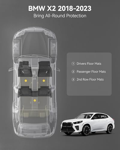 3W Tesla Model Y Juniper Floor Mats  Front Rear Cargo Liner & Seatback Protector  Custom Fit 2025 2026 Model Y Acecessories  TPE All Weather Odorless Non Slip  Black