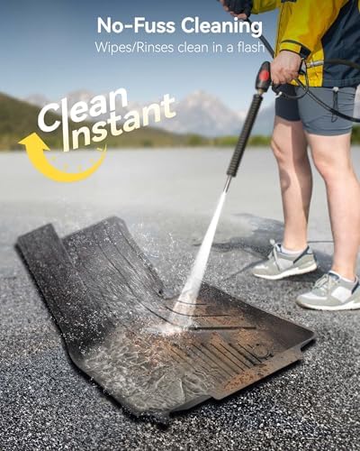 3W Tesla Model Y Juniper Floor Mats  Front Rear Cargo Liner & Seatback Protector  Custom Fit 2025 2026 Model Y Acecessories  TPE All Weather Odorless Non Slip  Black