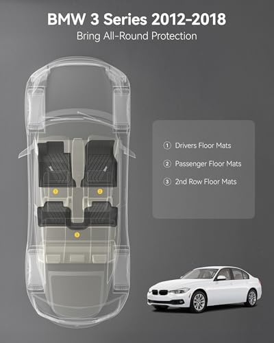 3W Tesla Model Y Juniper Floor Mats  Front Rear Cargo Liner & Seatback Protector  Custom Fit 2025 2026 Model Y Acecessories  TPE All Weather Odorless Non Slip  Black