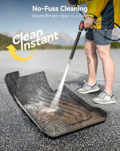 3W Tesla Model Y Juniper Floor Mats  Front Rear Cargo Liner & Seatback Protector  Custom Fit 2025 2026 Model Y Acecessories  TPE All Weather Odorless Non Slip  Black