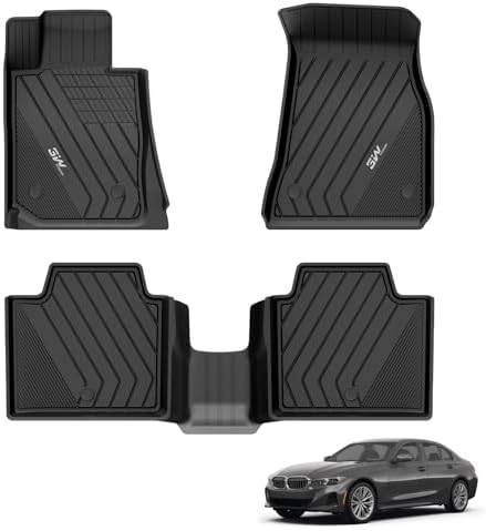 3W Tesla Model Y Juniper Floor Mats  Front Rear Cargo Liner & Seatback Protector  Custom Fit 2025 2026 Model Y Acecessories  TPE All Weather Odorless Non Slip  Black