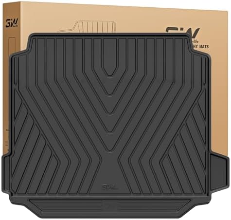 3W Tesla Model Y Juniper Floor Mats  Front Rear Cargo Liner & Seatback Protector  Custom Fit 2025 2026 Model Y Acecessories  TPE All Weather Odorless Non Slip  Black