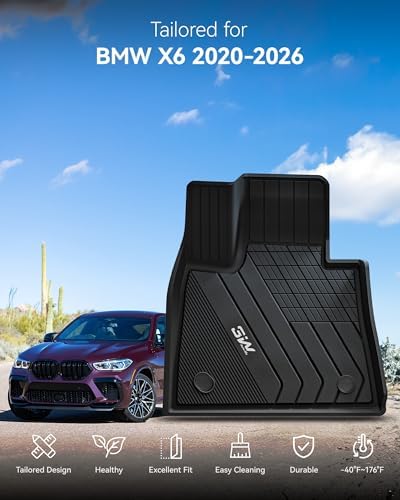 3W Tesla Model Y Juniper Floor Mats  Front Rear Cargo Liner & Seatback Protector  Custom Fit 2025 2026 Model Y Acecessories  TPE All Weather Odorless Non Slip  Black