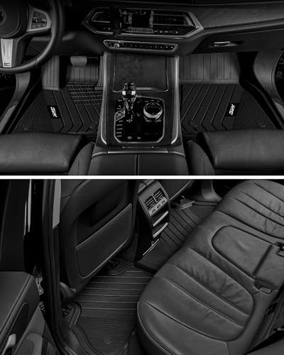 3W Tesla Model Y Juniper Floor Mats  Front Rear Cargo Liner & Seatback Protector  Custom Fit 2025 2026 Model Y Acecessories  TPE All Weather Odorless Non Slip  Black