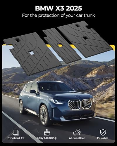 3W Tesla Model Y Juniper Floor Mats  Front Rear Cargo Liner & Seatback Protector  Custom Fit 2025 2026 Model Y Acecessories  TPE All Weather Odorless Non Slip  Black
