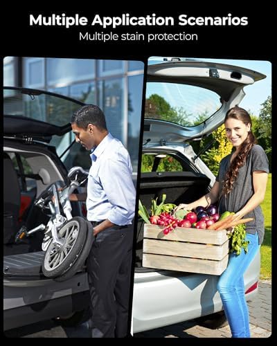 3W Tesla Model Y Juniper Floor Mats  Front Rear Cargo Liner & Seatback Protector  Custom Fit 2025 2026 Model Y Acecessories  TPE All Weather Odorless Non Slip  Black