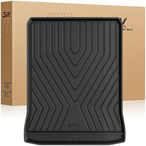 3W Tesla Model Y Juniper Floor Mats  Front Rear Cargo Liner & Seatback Protector  Custom Fit 2025 2026 Model Y Acecessories  TPE All Weather Odorless Non Slip  Black