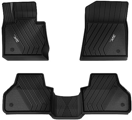 3W Tesla Model Y Juniper Floor Mats  Front Rear Cargo Liner & Seatback Protector  Custom Fit 2025 2026 Model Y Acecessories  TPE All Weather Odorless Non Slip  Black