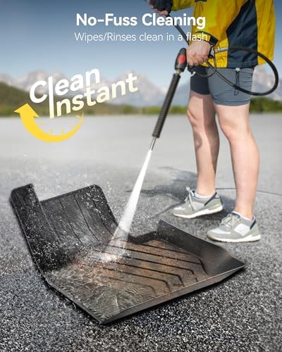 3W Tesla Model Y Juniper Floor Mats  Front Rear Cargo Liner & Seatback Protector  Custom Fit 2025 2026 Model Y Acecessories  TPE All Weather Odorless Non Slip  Black