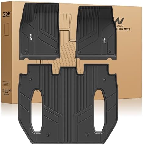 3W Tesla Model Y Juniper Floor Mats with Carpets  Metal Pedal  Double Layer  All Weather TPE Waterproof Custom Fit Automotive Car Floor Liners  Vigormold 