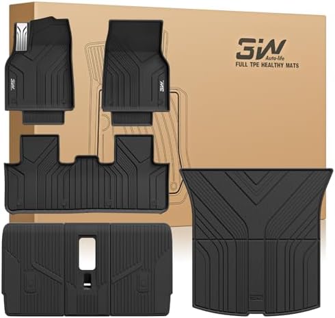 3W Tesla Model Y Juniper Floor Mats not for Standard   Metal Pedal  Carpets Double Layer  2025 2026 Model Y Accessories  TPE All Weather Waterproof Custom Fit Liners  Vigormold 
