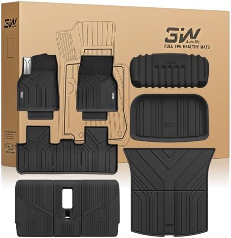 3W Tesla Model Y Juniper Floor Mats not for Standard   Metal Pedal  Carpets Double Layer  2025 2026 Model Y Accessories  TPE All Weather Waterproof Custom Fit Liners  Vigormold 