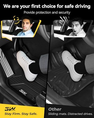 3W Tesla New Model Y Juniper Floor Mats and Cargo Liners  Full Set TPE Floor Liner for 2025 2026 Model Y  Cargo Mats and Seat Back Cover Protector  Car Mats for 2026 Tesla Model Y Juniper Accseeories