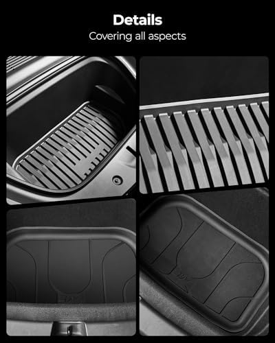 3W Tesla New Model Y Juniper Floor Mats and Cargo Liners  Full Set TPE Floor Liner for 2025 2026 Model Y  Cargo Mats and Seat Back Cover Protector  Car Mats for 2026 Tesla Model Y Juniper Accseeories