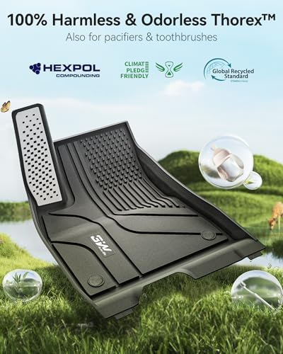 3W Tesla New Model Y Juniper Floor Mats and Cargo Liners  Full Set TPE Floor Liner for 2025 2026 Model Y  Cargo Mats and Seat Back Cover Protector  Car Mats for 2026 Tesla Model Y Juniper Accseeories