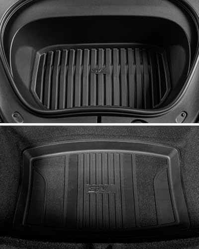 3W Tesla New Model Y Juniper Floor Mats and Cargo Liners  Full Set TPE Floor Liner for 2025 2026 Model Y  Cargo Mats and Seat Back Cover Protector  Car Mats for 2026 Tesla Model Y Juniper Accseeories