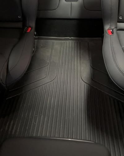 3W Tesla New Model Y Juniper Floor Mats and Cargo Liners  Full Set TPE Floor Liner for 2025 2026 Model Y  Cargo Mats and Seat Back Cover Protector  Car Mats for 2026 Tesla Model Y Juniper Accseeories