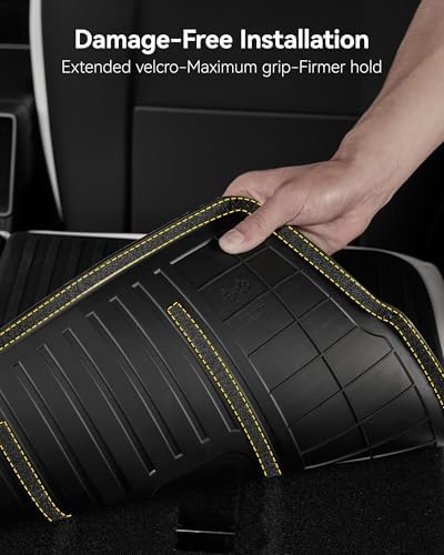 3W Tesla New Model Y Juniper Floor Mats and Cargo Liners  Full Set TPE Floor Liner for 2025 2026 Model Y  Cargo Mats and Seat Back Cover Protector  Car Mats for 2026 Tesla Model Y Juniper Accseeories