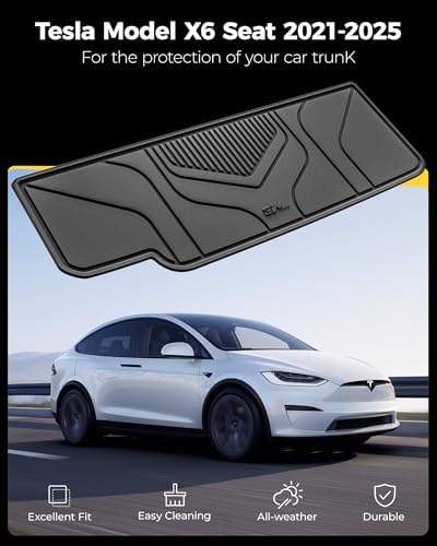 3W Tesla New Model Y Juniper Floor Mats and Cargo Liners  Full Set TPE Floor Liner for 2025 2026 Model Y  Cargo Mats and Seat Back Cover Protector  Car Mats for 2026 Tesla Model Y Juniper Accseeories