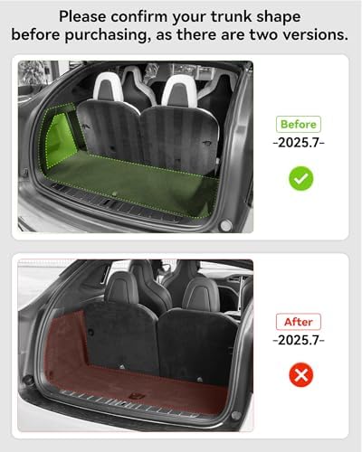 3W Tesla New Model Y Juniper Floor Mats and Cargo Liners  Full Set TPE Floor Liner for 2025 2026 Model Y  Cargo Mats and Seat Back Cover Protector  Car Mats for 2026 Tesla Model Y Juniper Accseeories