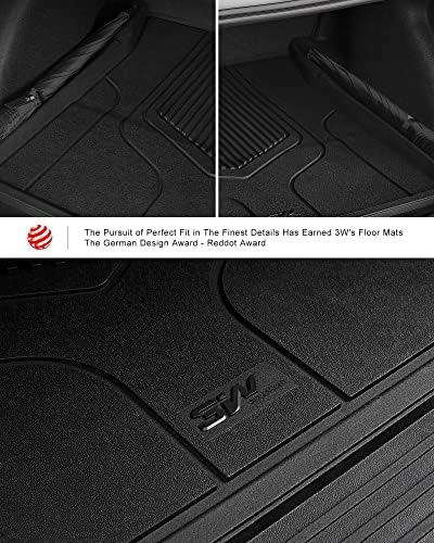 3W Tesla New Model Y Juniper Floor Mats and Cargo Liners  Full Set TPE Floor Liner for 2025 2026 Model Y  Cargo Mats and Seat Back Cover Protector  Car Mats for 2026 Tesla Model Y Juniper Accseeories