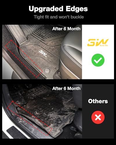 3W Tesla New Model Y Juniper Floor Mats and Cargo Liners  Full Set TPE Floor Liner for 2025 2026 Model Y  Cargo Mats and Seat Back Cover Protector  Car Mats for 2026 Tesla Model Y Juniper Accseeories