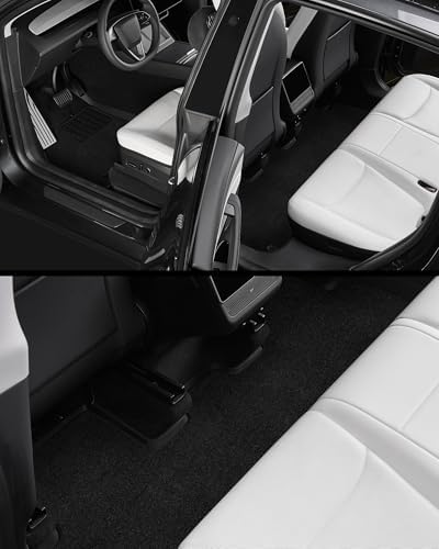 3W Tesla New Model Y Juniper Floor Mats and Cargo Liners  Full Set TPE Floor Liner for 2025 2026 Model Y  Cargo Mats and Seat Back Cover Protector  Car Mats for 2026 Tesla Model Y Juniper Accseeories