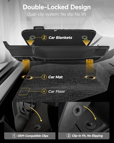 3W Tesla New Model Y Juniper Floor Mats and Cargo Liners  Full Set TPE Floor Liner for 2025 2026 Model Y  Cargo Mats and Seat Back Cover Protector  Car Mats for 2026 Tesla Model Y Juniper Accseeories