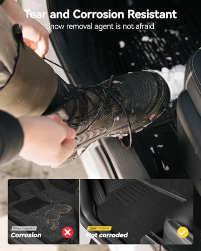 3W Tesla New Model Y Juniper Floor Mats and Cargo Liners  Full Set TPE Floor Liner for 2025 2026 Model Y  Cargo Mats and Seat Back Cover Protector  Car Mats for 2026 Tesla Model Y Juniper Accseeories