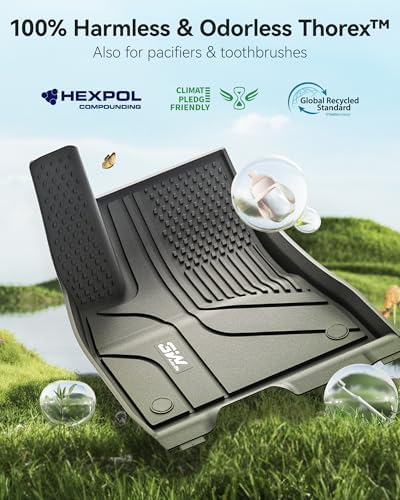 3W Tesla New Model Y Juniper Floor Mats and Cargo Liners  Full Set TPE Floor Liner for 2025 2026 Model Y  Cargo Mats and Seat Back Cover Protector  Car Mats for 2026 Tesla Model Y Juniper Accseeories