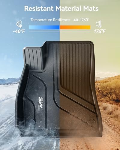 3W Tesla New Model Y Juniper Floor Mats and Cargo Liners  Full Set TPE Floor Liner for 2025 2026 Model Y  Cargo Mats and Seat Back Cover Protector  Car Mats for 2026 Tesla Model Y Juniper Accseeories