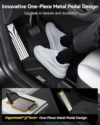 3W Tesla New Model Y Juniper Floor Mats and Cargo Liners  TPE Floor Liner for 2025 2026 Model Y  Trunk Mats & Seat Back Cover Protector  Tesla Model Y Juniper Accseeories Not For Standard   Vigormold 