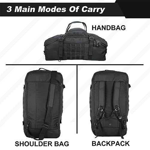 3 In 1 Military Backpack Travel Duffle Bag for Weekender Gym Traveling Workout Deployment