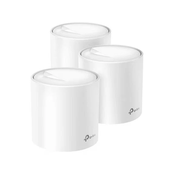 3 Pack TP LINK Deco X20 Whole Home AX1800 Dual Band Wi Fi 6 Mesh Router