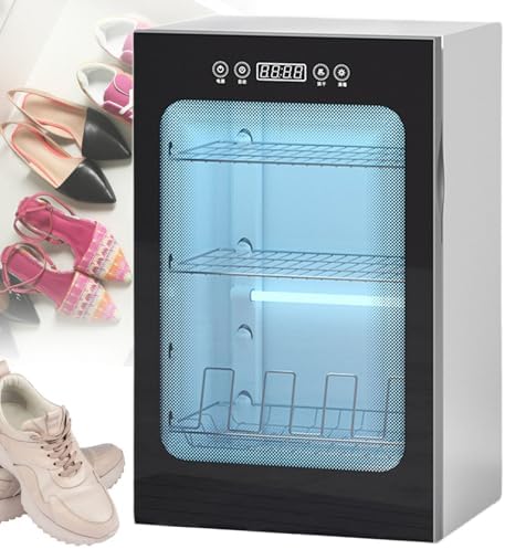 3 Tier Automatic Shoe Dryer   Holds 6 8 Pairs of Shoes at Once  Electric Hot Air Drying Shoe Cabinet  with Digital Controls & Timer  for Boots/Sandals/Slippers/Sneakers/Leather Shoes