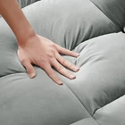 3 in 1 Convertible Sofa Bed Velvet Loveseat Pull Out Sofa Bed Sleeper Sofa Couch