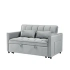 3 in 1 Convertible Sofa Bed Velvet Loveseat Pull Out Sofa Bed Sleeper Sofa Couch