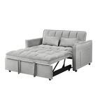 3 in 1 Convertible Sofa Bed Velvet Loveseat Pull Out Sofa Bed Sleeper Sofa Couch