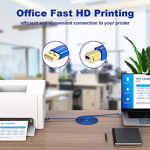 40ft Active USB A to B Cable   High Speed Long Printer USB
