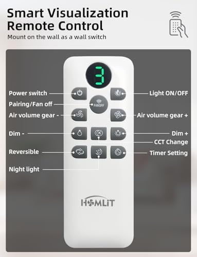 42 inch Smart Ceiling Fan with Light  Low Profile Flush Mount with Remote Control  Ultra Quiet Reversible DC Motor  3 Color Temperatures & 6 Speed Dimmable Lighting for Bedroom  Black