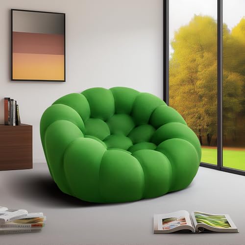 47 Bubble Sofa  Oversized Single Lazy Sofa  Modern Mesh Fabric 3D Honeycomb Shape Floor Couch  No Assembly Required Couch for Living Room  Office
