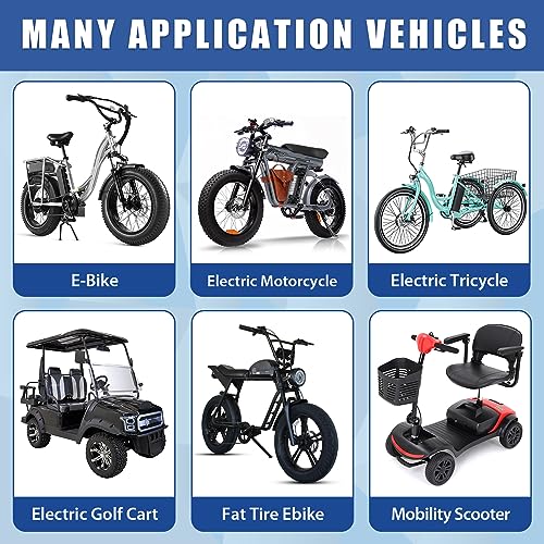 48V 20Ah Ebike Batería de litio de 48 voltios para bicicleta eléctrica E Bike con 30A BMS 54.6V 3A cargador