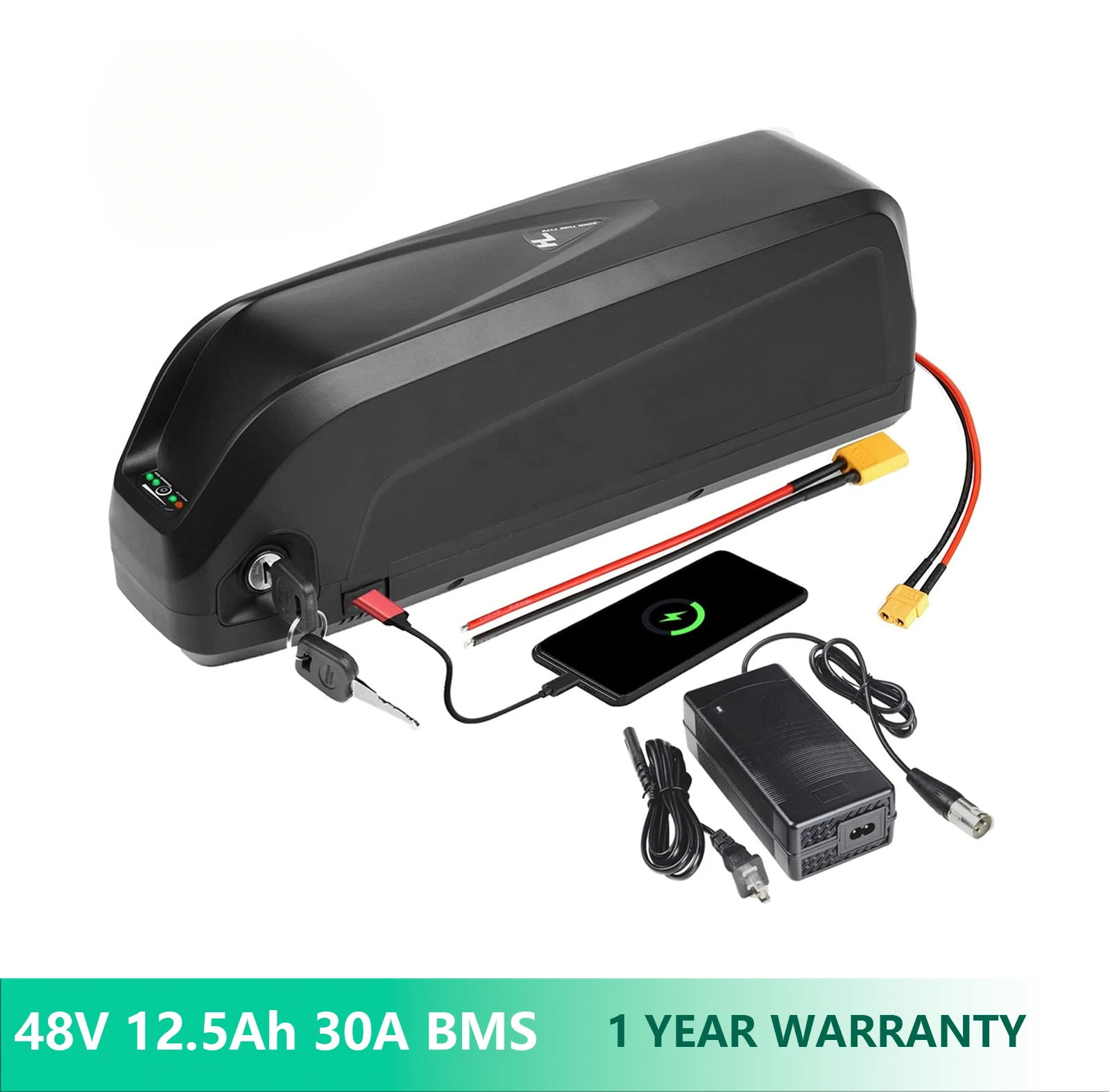 48V Hailong Lithium Ebike Battery 48V 12 5Ah Electric Bike Battery For 200 1000W