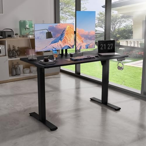 48   24 Electric Standing Desk  Adjustable Height Sit Stand Up Desk  Motorized Home Office Computer Gaming Workstation Desk