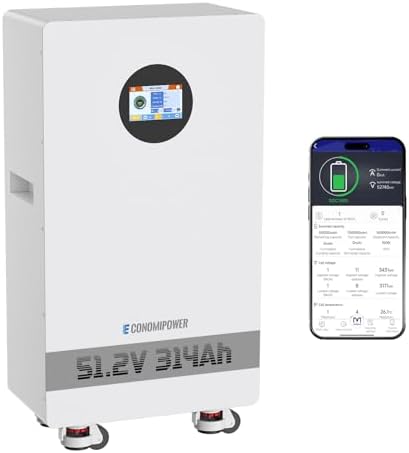 48v Lifepo4 300Ah 314Ah  LiFePO4 Battery  15KWh Solar Storage Rechargeable Lithium Battery 8000  Cycles 48V with 200A BMS for Photovoltaic System  RV Off Grid  Home Use