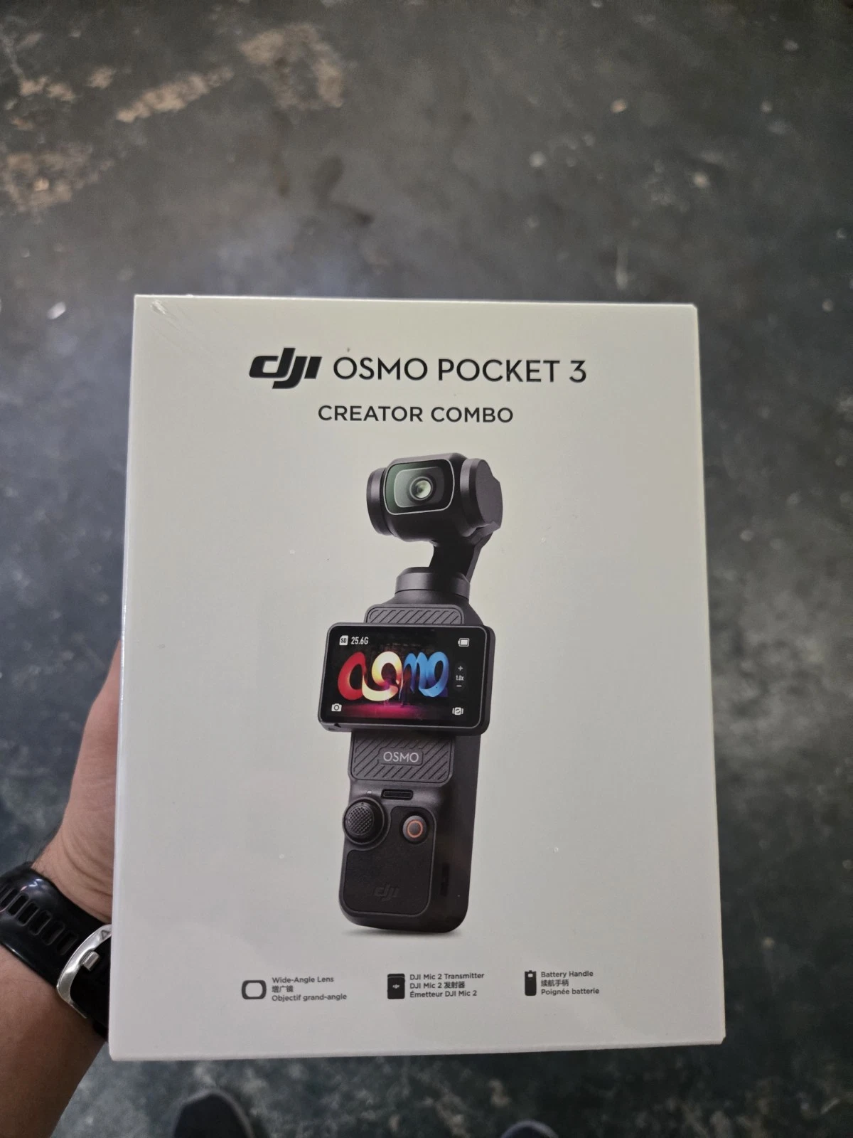 4K 120FPS DJI Osmo Pocket 3 Creator Combo UHD Camera ActiveTrack Black Stabilize