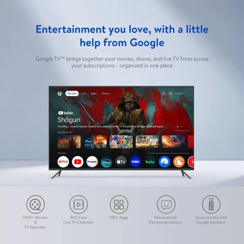 4K Pro Streaming Device with Google TV Hands Free Voice Control NEW